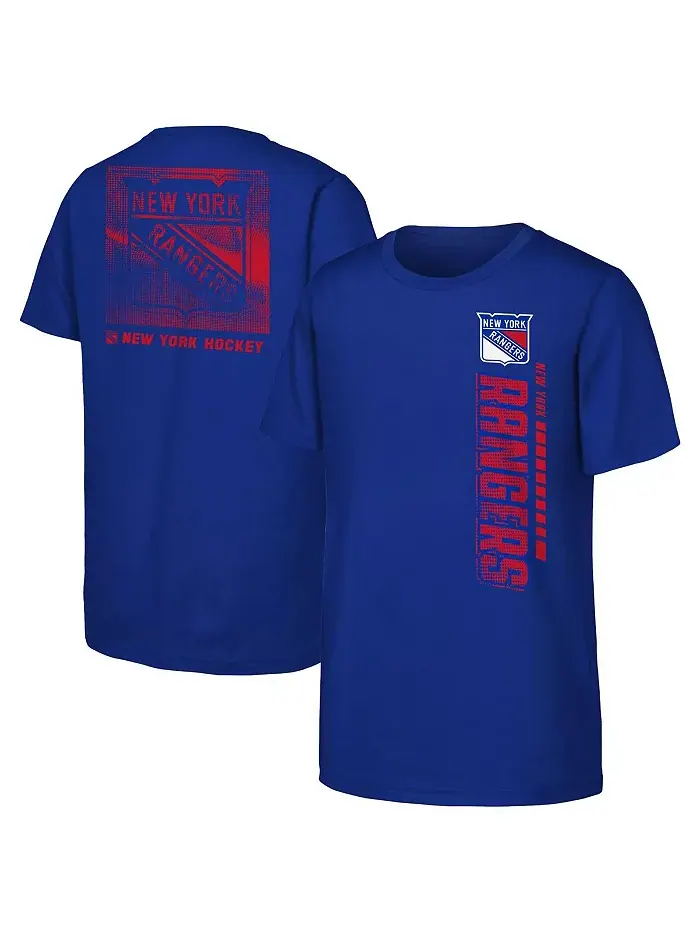 Футболка Big Boys and Girls Blue New York Rangers Atmosphere Outerstuff — изображение 1 из 3