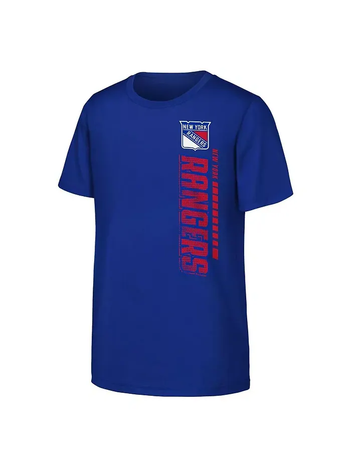 Футболка Big Boys and Girls Blue New York Rangers Atmosphere Outerstuff — изображение 3 из 3