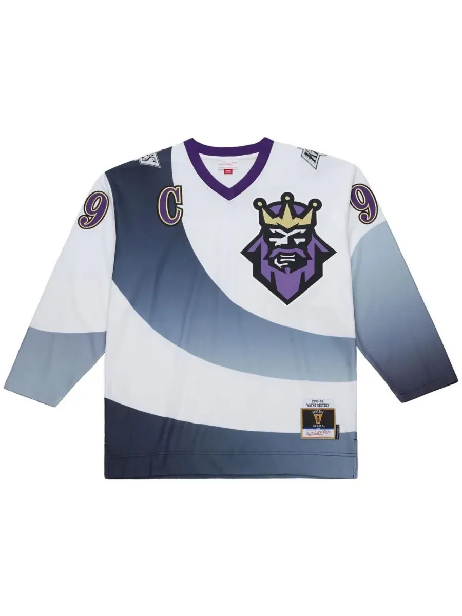 Mitchell & Ness Мужская белая футболка Уэйна Гретцки, «Лос-Анджелес Кингз», размер Big Tall, сезон — изображение 3 из 3