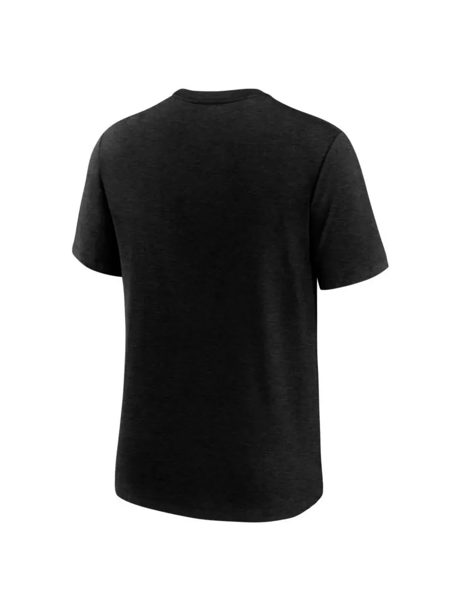 Nike Мужская футболка New York Mets Lights Out Tri-Blend черного цвета — изображение 2 из 3, черный