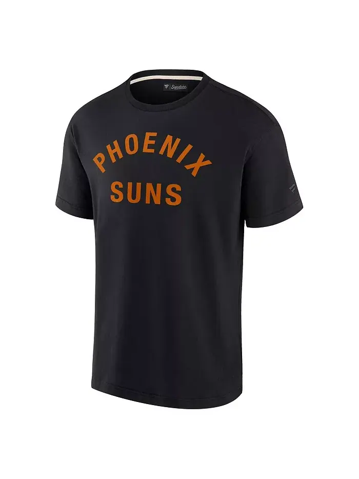 Мужская и женская черная футболка Phoenix Suns Super Soft Fanatics Signature — изображение 2 из 3