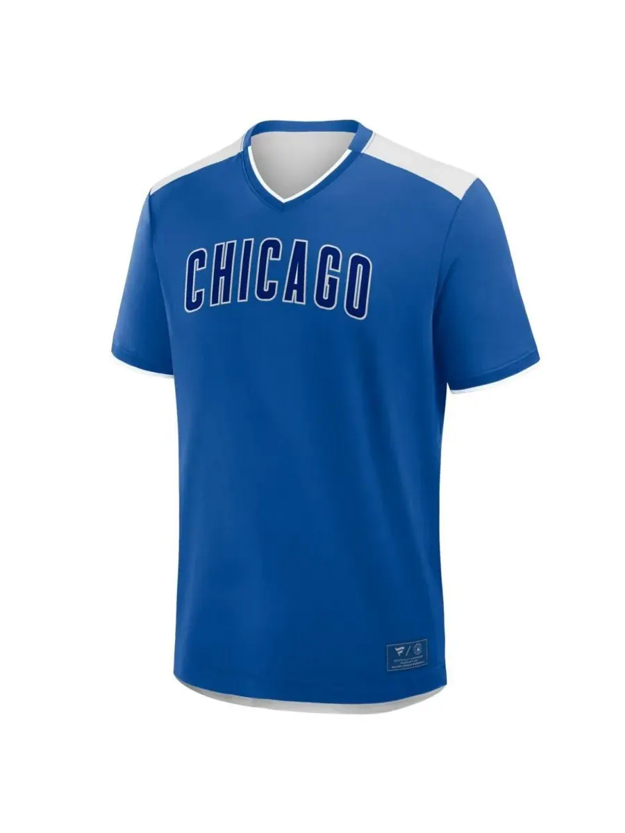 Мужская футболка с V-образным вырезом "Royal Chicago Cubs Walk Off" Fanatics — изображение 3 из 3, королевский