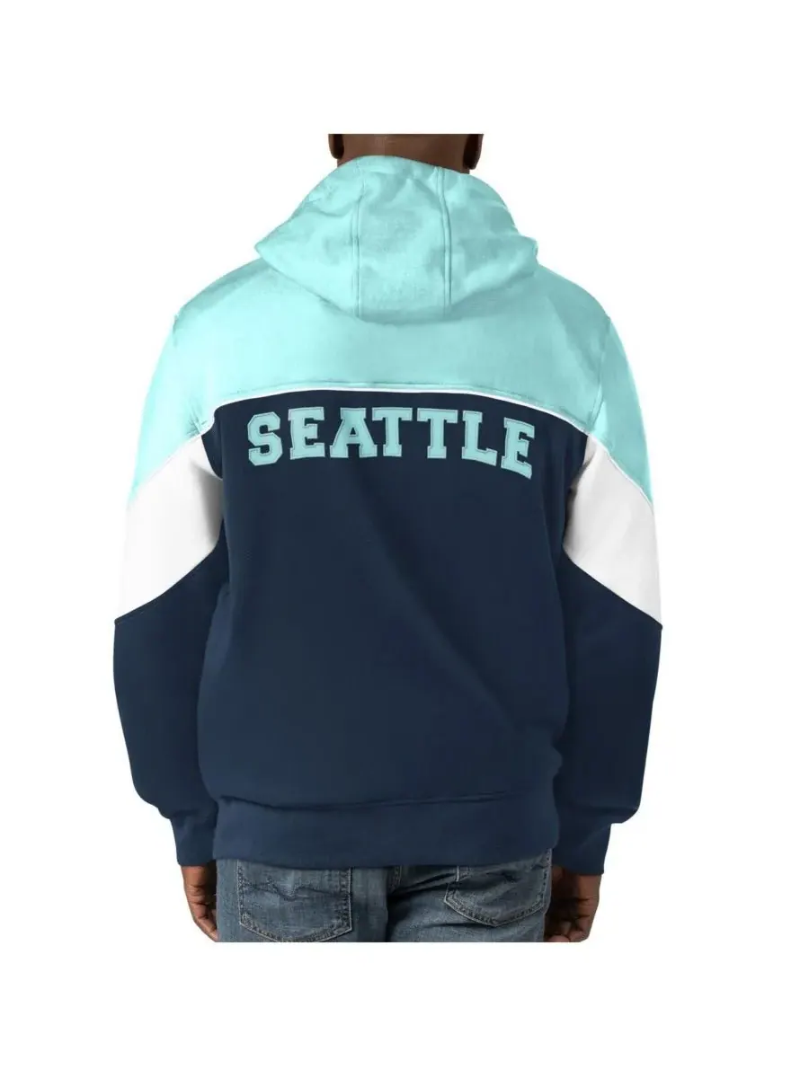 Starter Мужская толстовка на молнии Seattle Kraken Power Forward — изображение 2 из 2