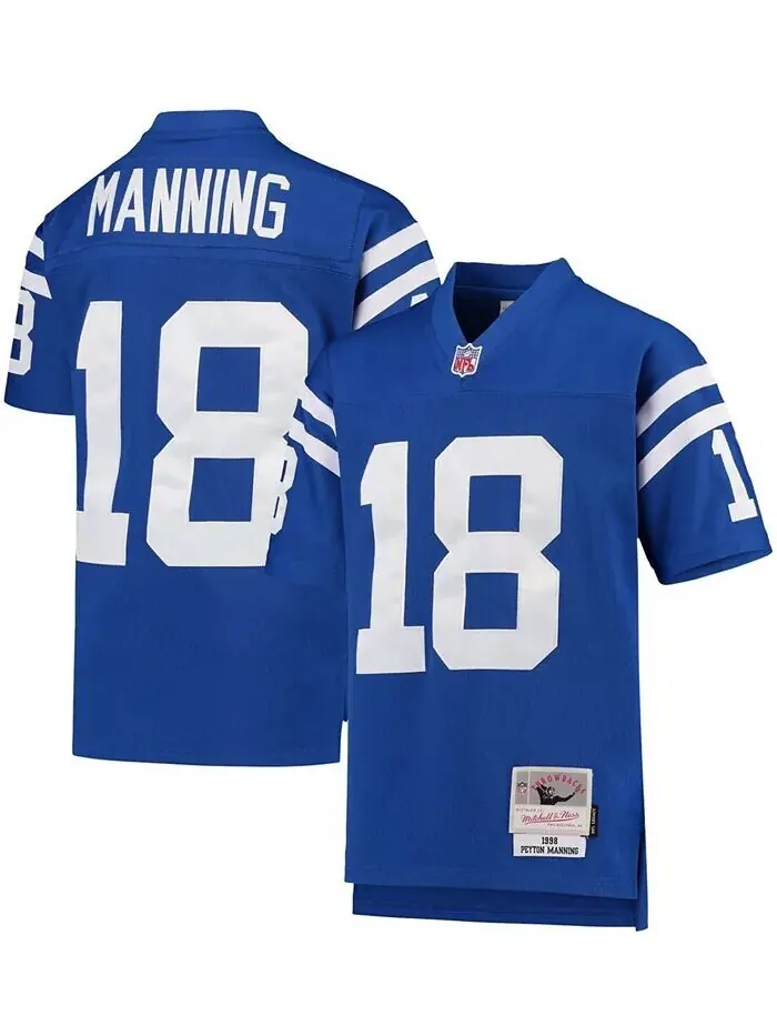 Джерси для больших мальчиков и девочек Пейтона Мэннинга Royal Indianapolis Colts 1998 года Legacy — изображение 1 из 3