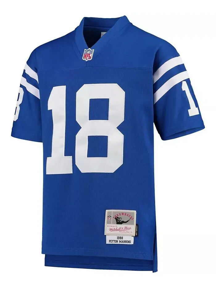 Джерси для больших мальчиков и девочек Пейтона Мэннинга Royal Indianapolis Colts 1998 года Legacy — изображение 3 из 3