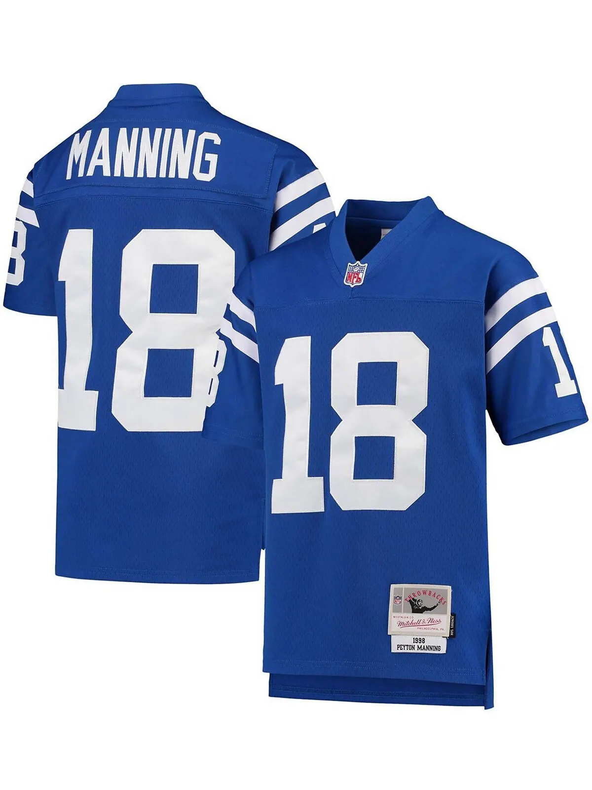 Джерси для больших мальчиков и девочек Пейтона Мэннинга Royal Indianapolis Colts 1998 года Legacy