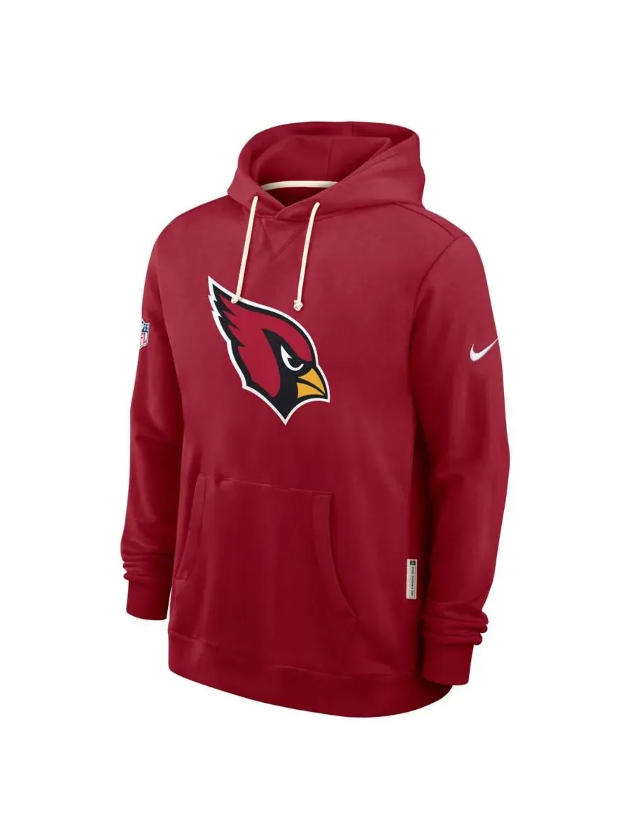 Мужская толстовка с капюшоном Cardinal Arizona Cardinals Sideline Initial Home Performance Nike — изображение 3 из 5, красный