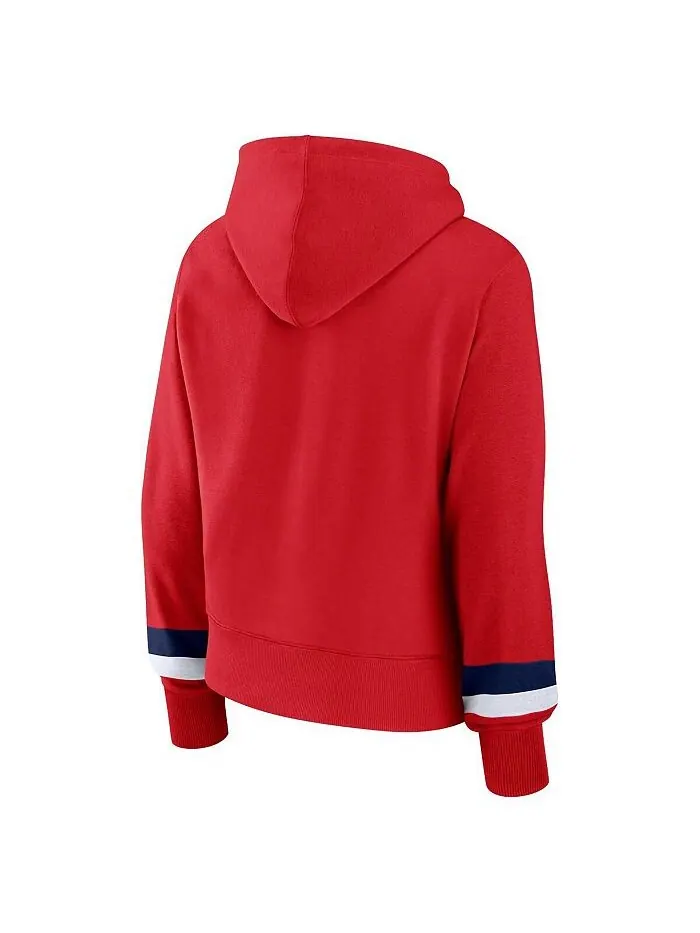 Женский красный пуловер с капюшоном St. Louis Cardinals с логотипом Fanatics — изображение 2 из 3