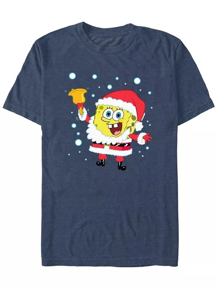 Мужская футболка с коротким рукавом Spongebob Santa Bell Fifth Sun — изображение 1 из 3