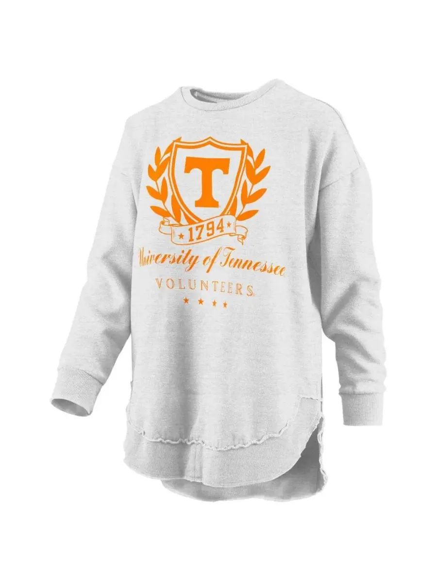 Pressbox Женская толстовка-пончо Heather Gray Tennessee Volunteers Field Day Melange — изображение 3 из 3, серый