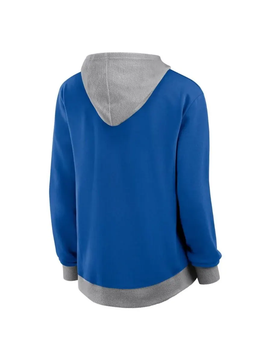 Женская толстовка на молнии Royal Chicago Cubs Hit It French Terry Fanatics — изображение 2 из 3, мульти