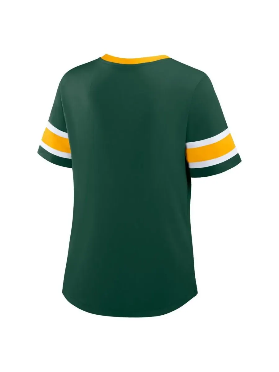 Fanatics Женская футболка Green Bay Packers Redzone Draw Play Athena на шнуровке — изображение 2 из 3, зеленый