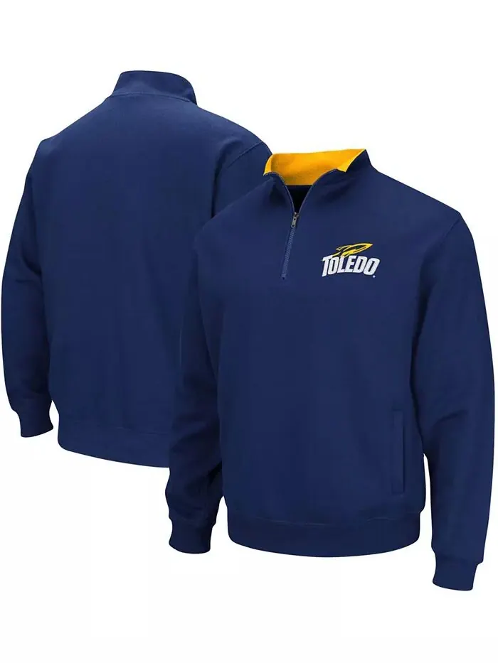 Мужская темно-синяя толстовка Toledo Rockets Tortugas Logo с застежкой-молнией на четверть Colosseum — изображение 1 из 3