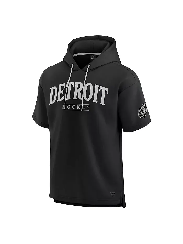Мужская черная толстовка с капюшоном Detroit Red Wings Elements Ready с короткими рукавами Fanatics — изображение 3 из 3