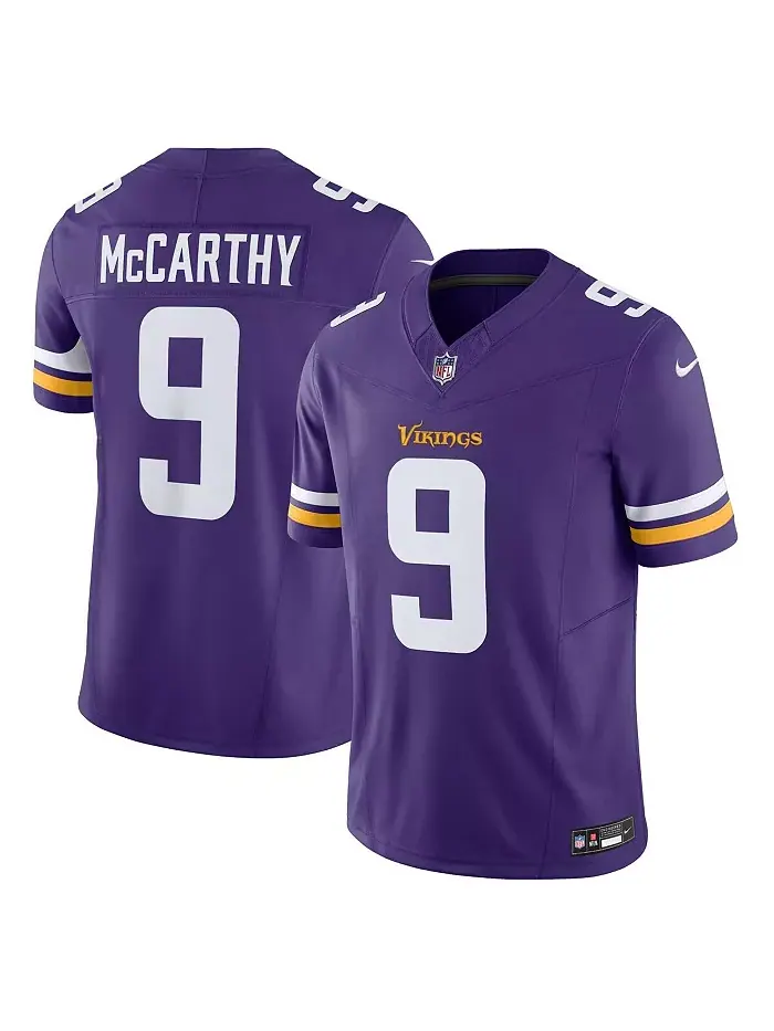 Мужская лимитированная джерси Minnesota Vikings Vapor F.U.S.E. J.J. McCarthy в фиолетовом цвете Nike — изображение 1 из 3