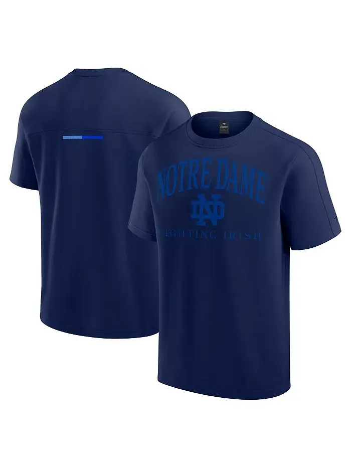 Мужская футболка Notre Dame Fighting Irish Flex Tri-Blend темно-синего цвета Fanatics — изображение 1 из 3