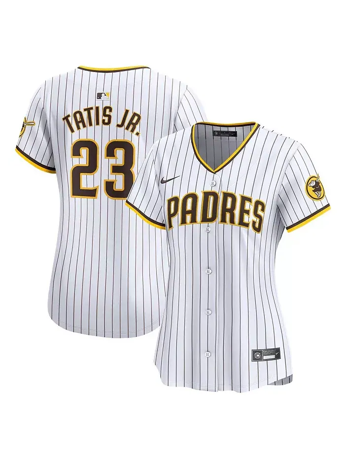 Женская белая футболка игрока Fernando Tatis Jr. San Diego Padres Home Limited Nike — изображение 1 из 3
