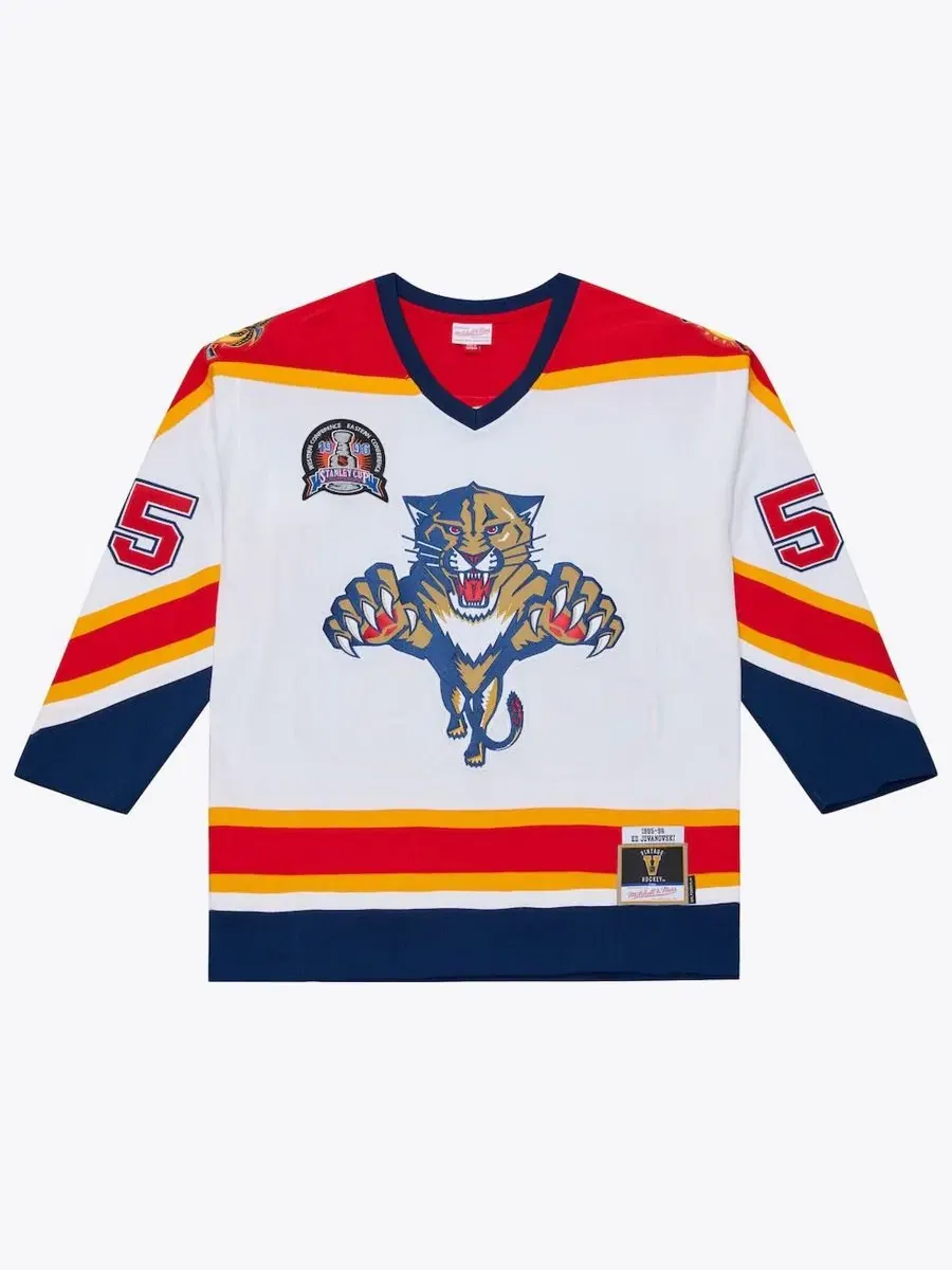 Хоккейный джерси с длинным рукавом Ed Jovanovski 1996 Power Play Mitchell & Ness — изображение 1 из 3, белый