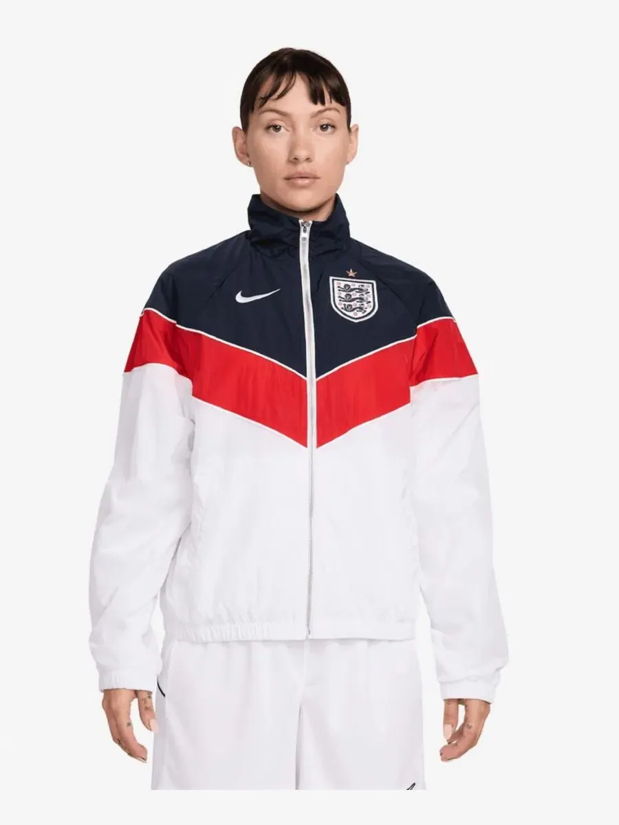 Женская куртка Nike England National Team Windrunner UV Woven Full-Zip — изображение 1 из 3, белый