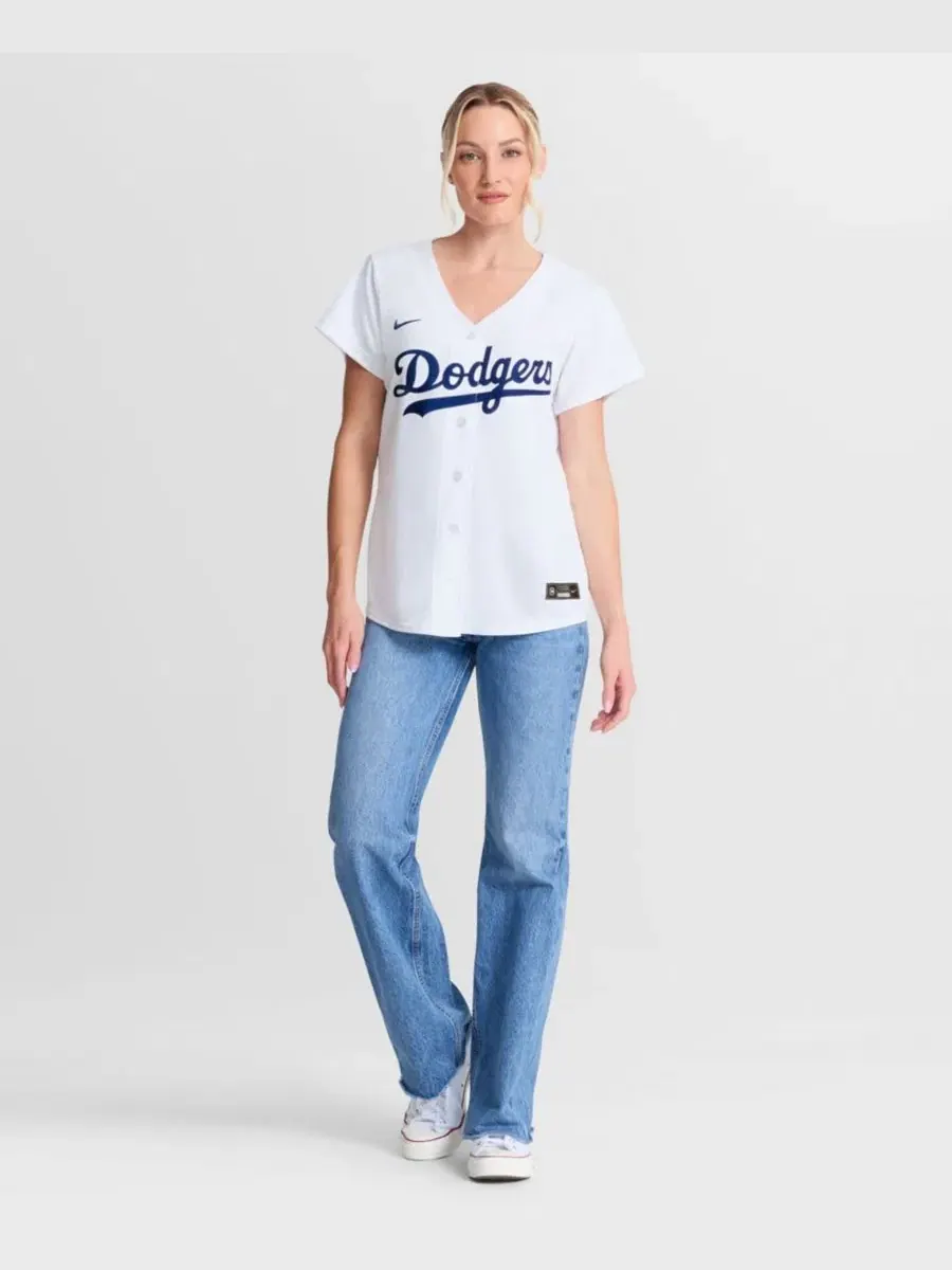 Реплика джерси Mookie Betts Los Angeles Dodgers Home Replica Jersey Nike — изображение 4 из 5, белый