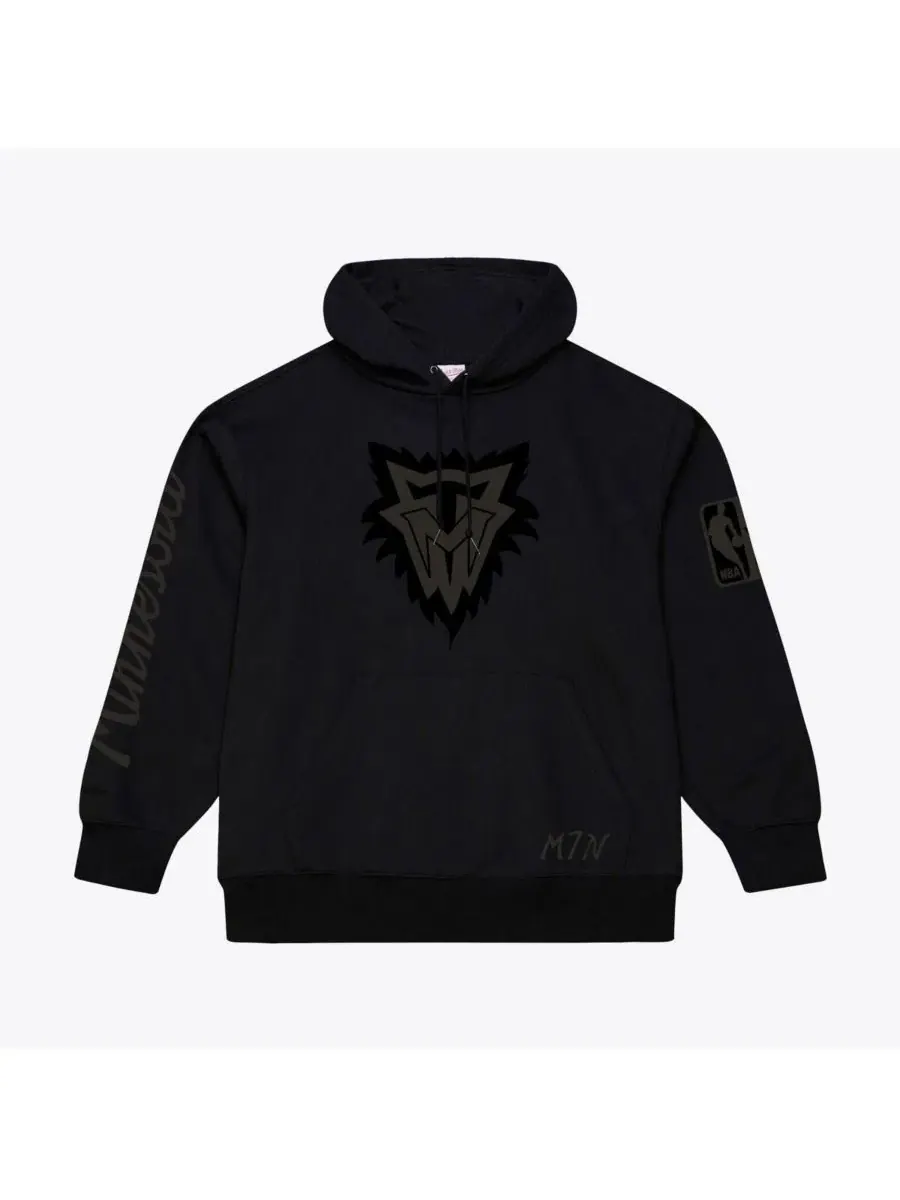 Худи из флиса с принтом Phantom Fleece Mitchell & Ness — изображение 2 из 3, черный
