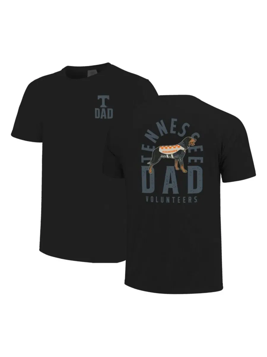 Футболка мужская с принтом Tennessee Volunteers Father's Day Mascot Overlay Image One — изображение 1 из 3, черный
