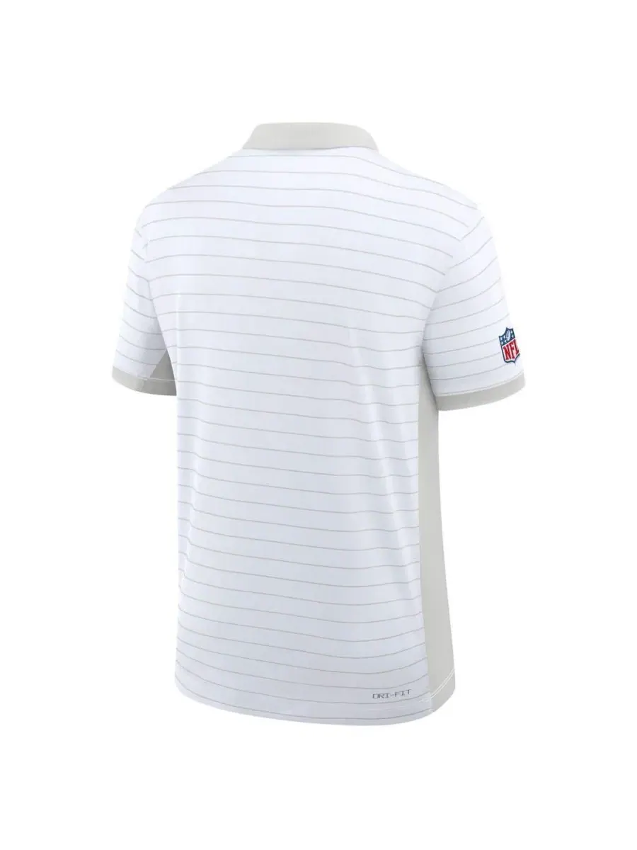 Поло Dri-FIT с полосой победы Sideline Victory Stripe — изображение 3 из 3, белый