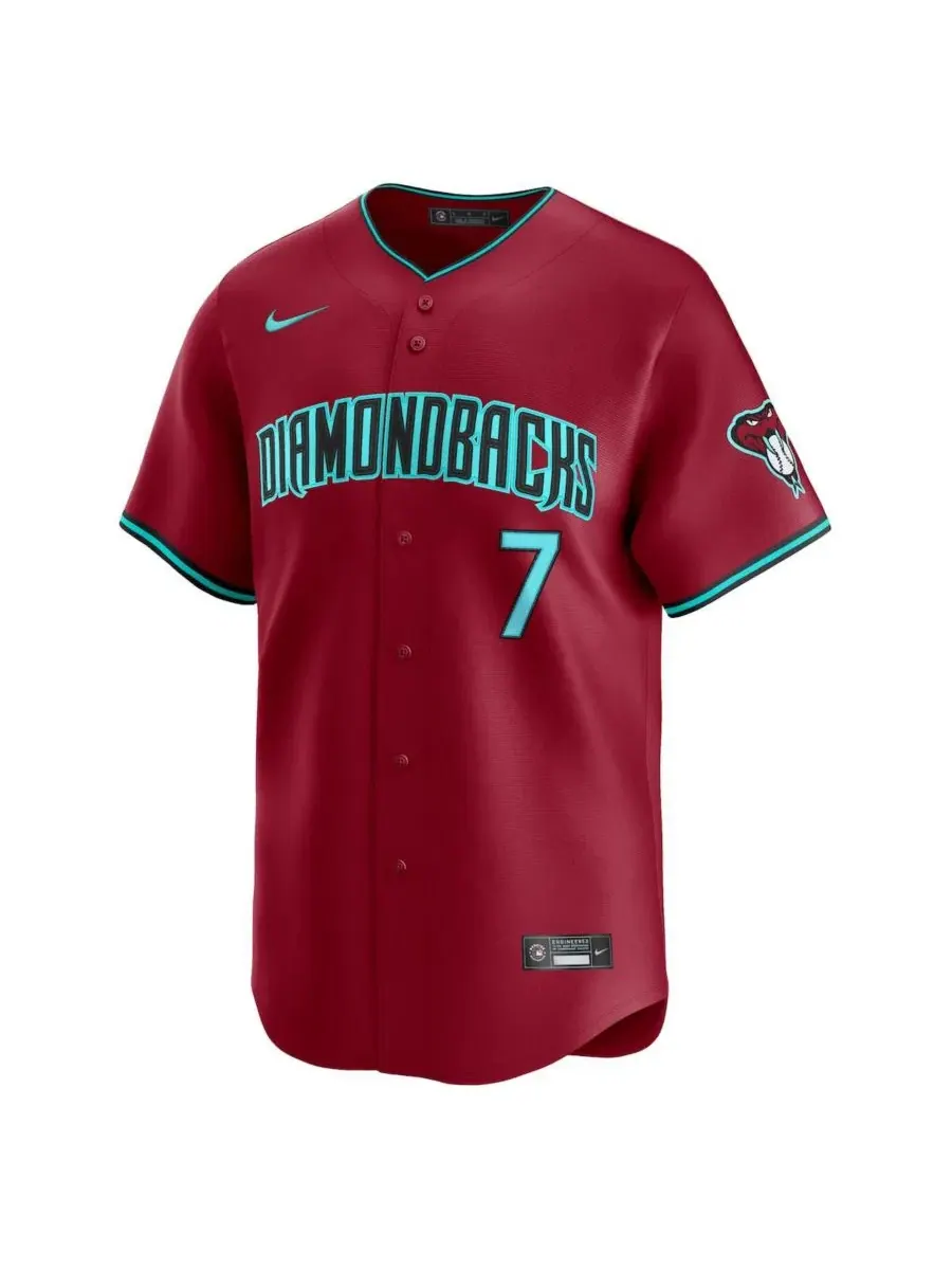 Мужская футболка Corbin Carroll Red Arizona Diamondbacks Alternate Limited Nike — изображение 2 из 3, красный