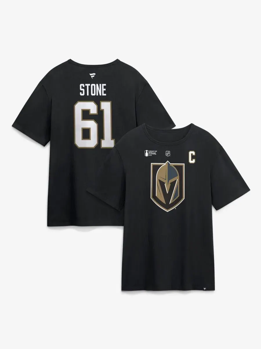 Футболка с длинным рукавом Mark Stone 2026 Stanley Cup Final Name & Number Fanatics — изображение 1 из 3, черный