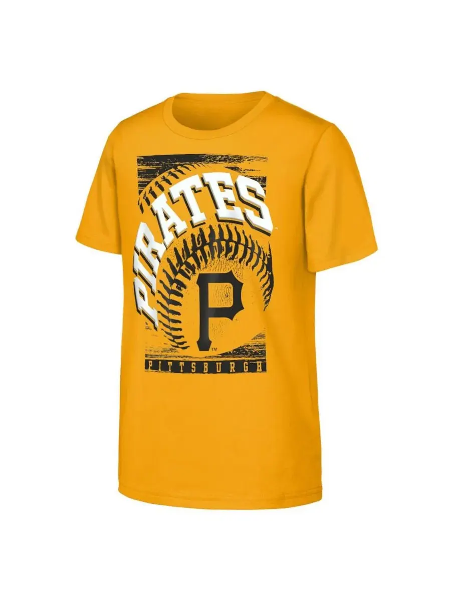 Футболка Speed Pitch с принтом Pittsburgh Pirates Outerstuff — изображение 1 из 1, золото