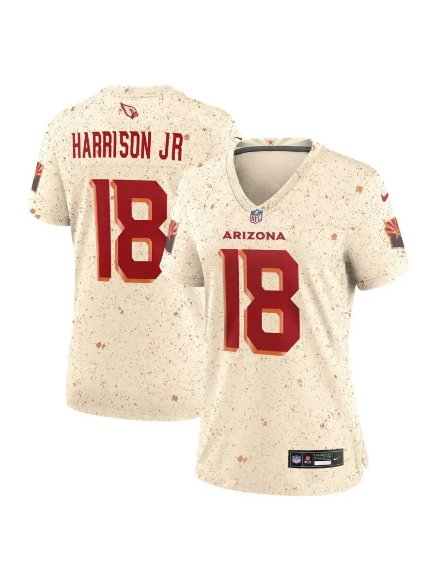 Женская игровая футболка Marvin Harrison Jr. Natural Arizona Cardinals 2025 Rivalries Collection — изображение 1 из 3