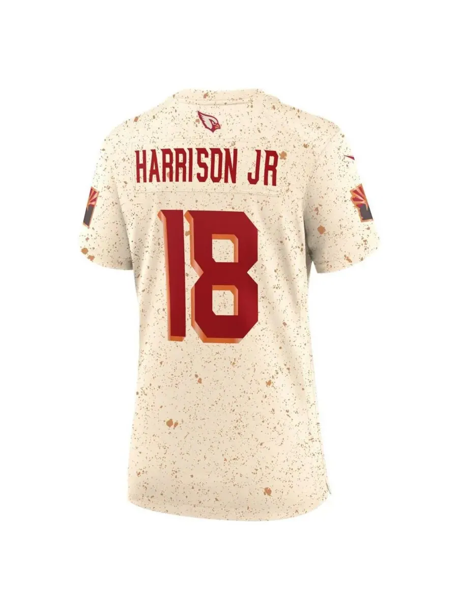 Женская игровая футболка Marvin Harrison Jr. Natural Arizona Cardinals 2025 Rivalries Collection — изображение 2 из 3