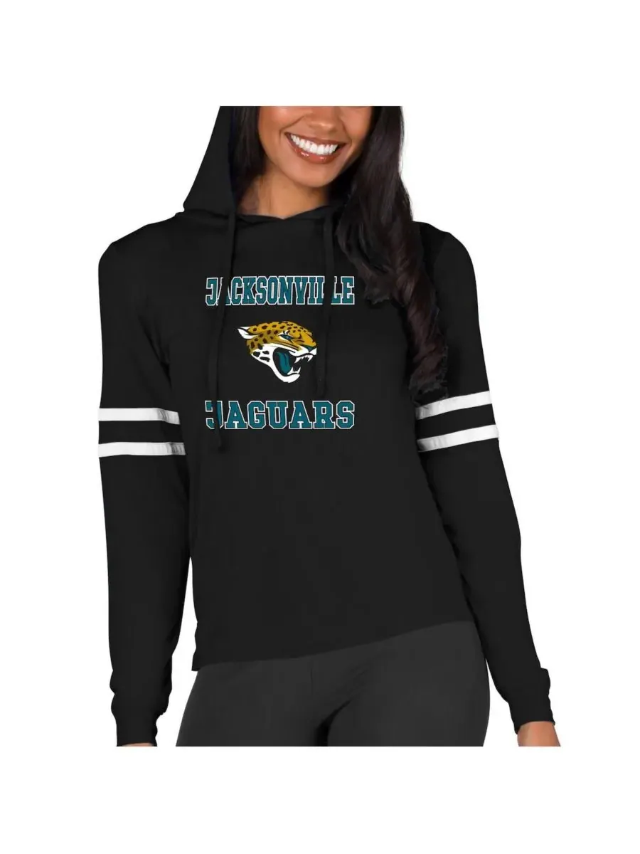 Concepts Sport Женская черная легкая толстовка с капюшоном Jacksonville Jaguars Marathon — изображение 1 из 1, черный