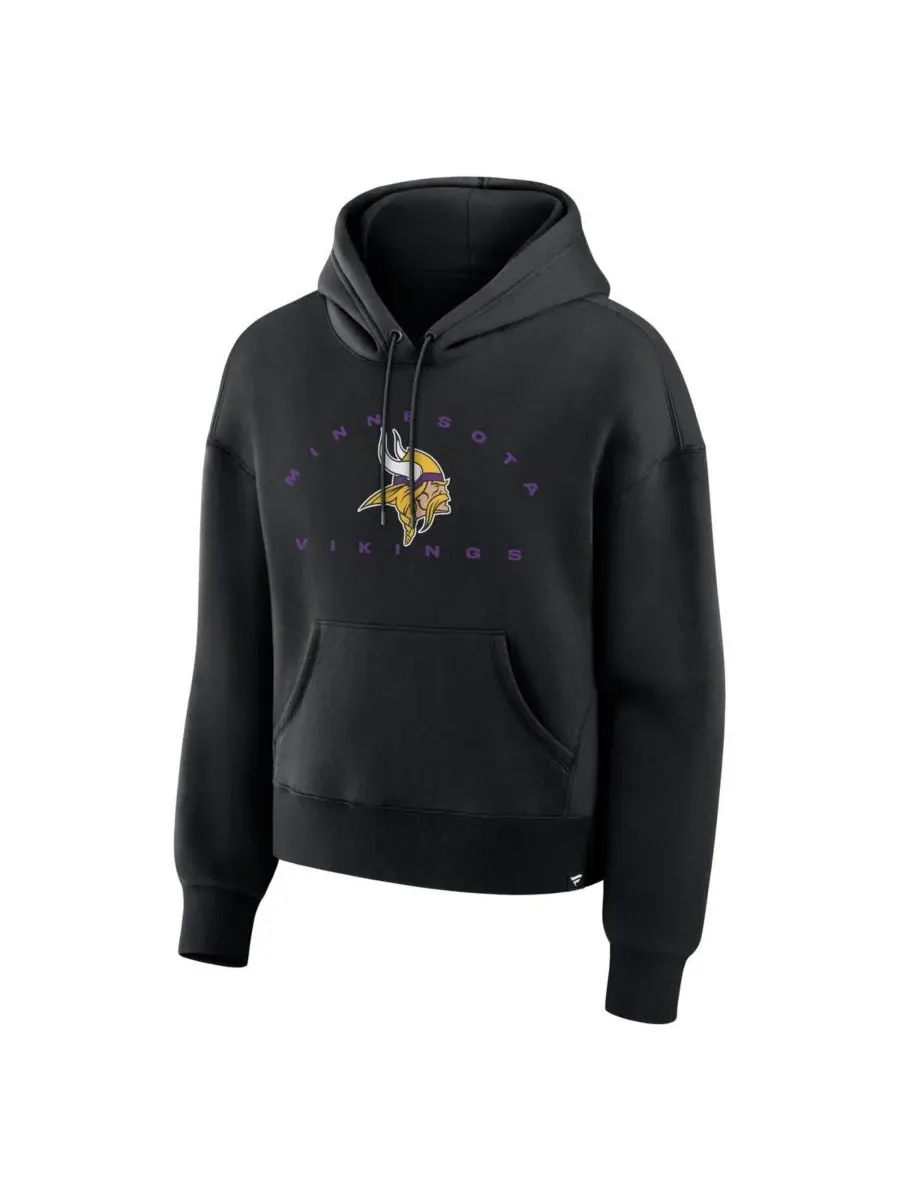 Fanatics Женская черная толстовка с капюшоном Minnesota Vikings Eligible Receiver Legacy — изображение 4 из 5, черный