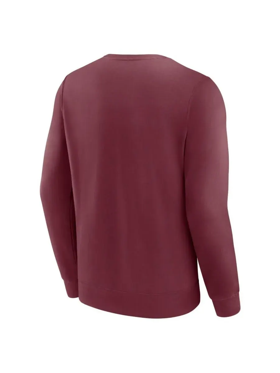 Fanatics Мужская бордовая толстовка с коротким названием команды UChicago Maroons — изображение 2 из 3, коричневый