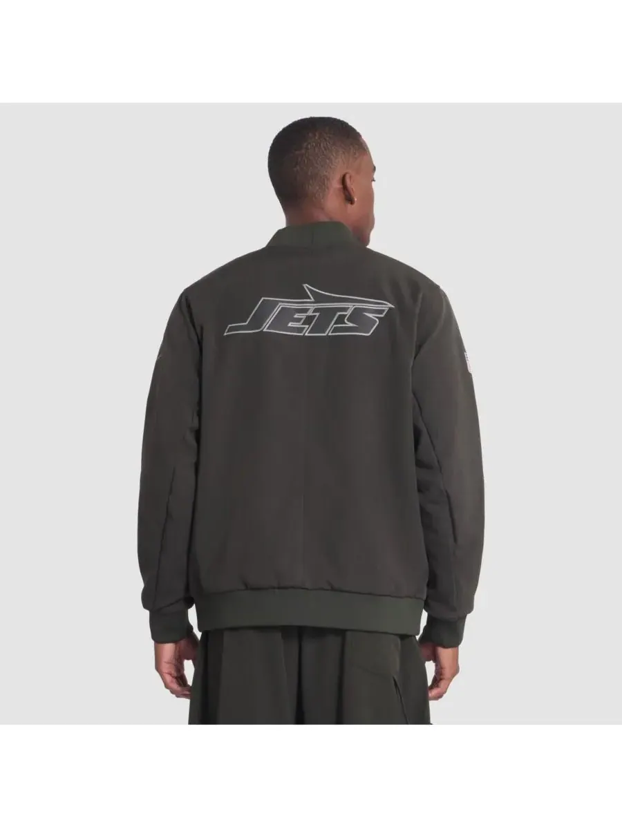 Nike Мужская куртка-бомбер Gotham Green New York Jets 2025 Rivalries Collection Sideline на молнии — изображение 2 из 3