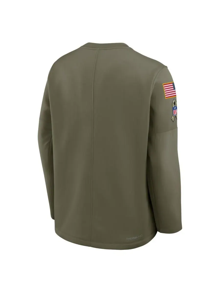 Nike Мужская футболка с длинным рукавом Cleveland Browns 2025 Salute to Service Sideline Coaches — изображение 3 из 3