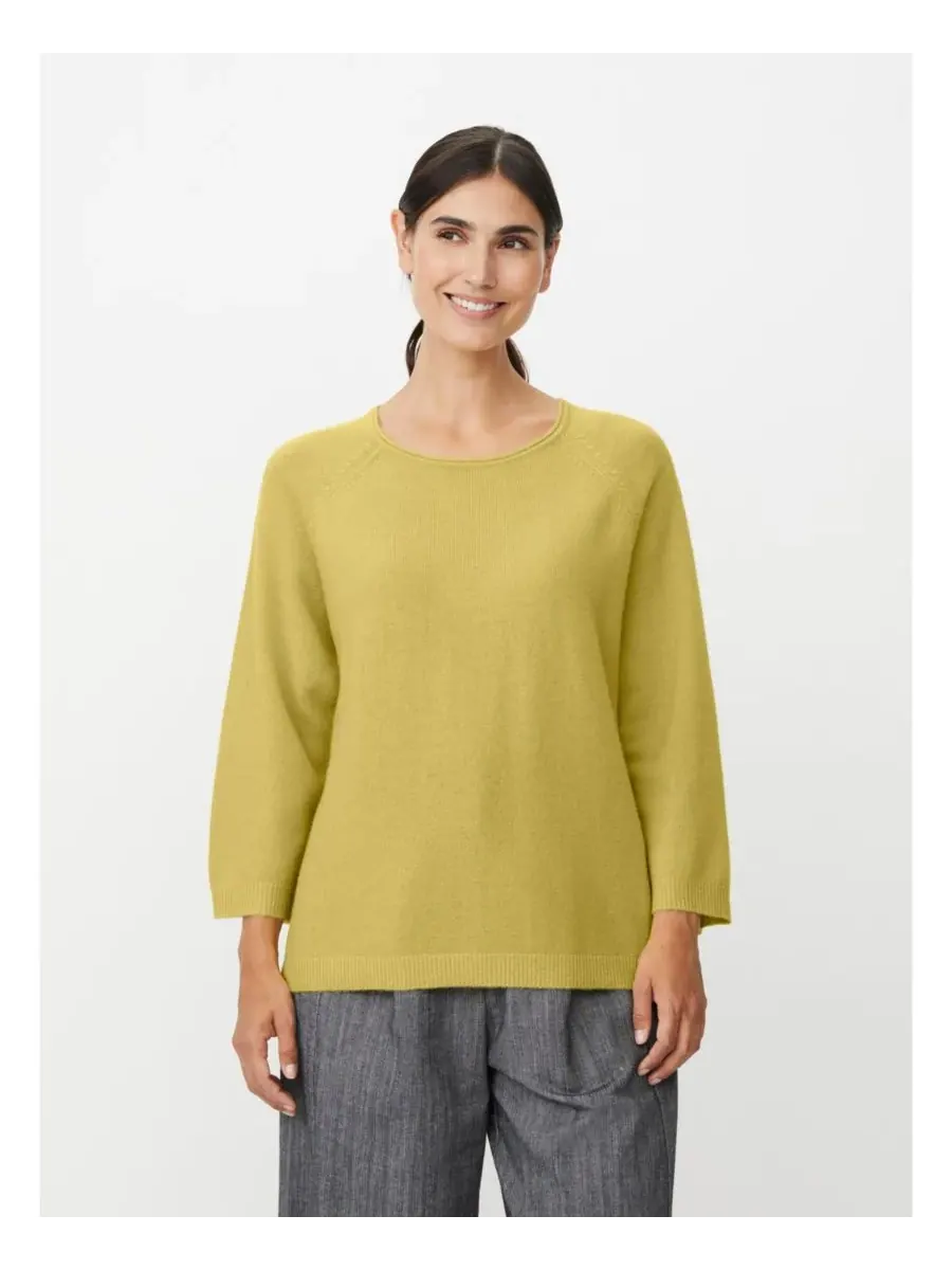 Женская вязаная блузка Fabizia с круглым вырезом Masai Copenhagen, Muted Lime — изображение 1 из 6