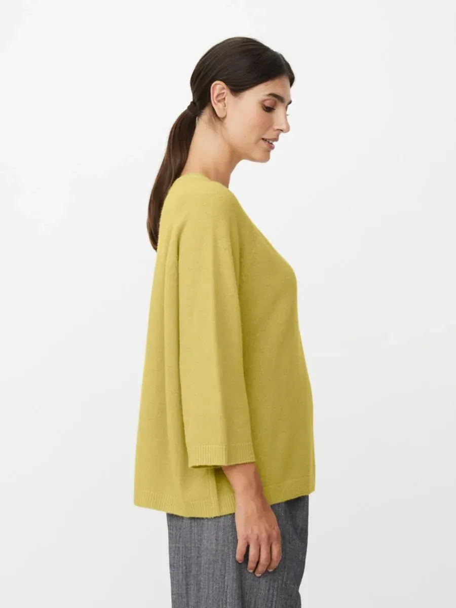Женская вязаная блузка Fabizia с круглым вырезом Masai Copenhagen, Muted Lime — изображение 3 из 6