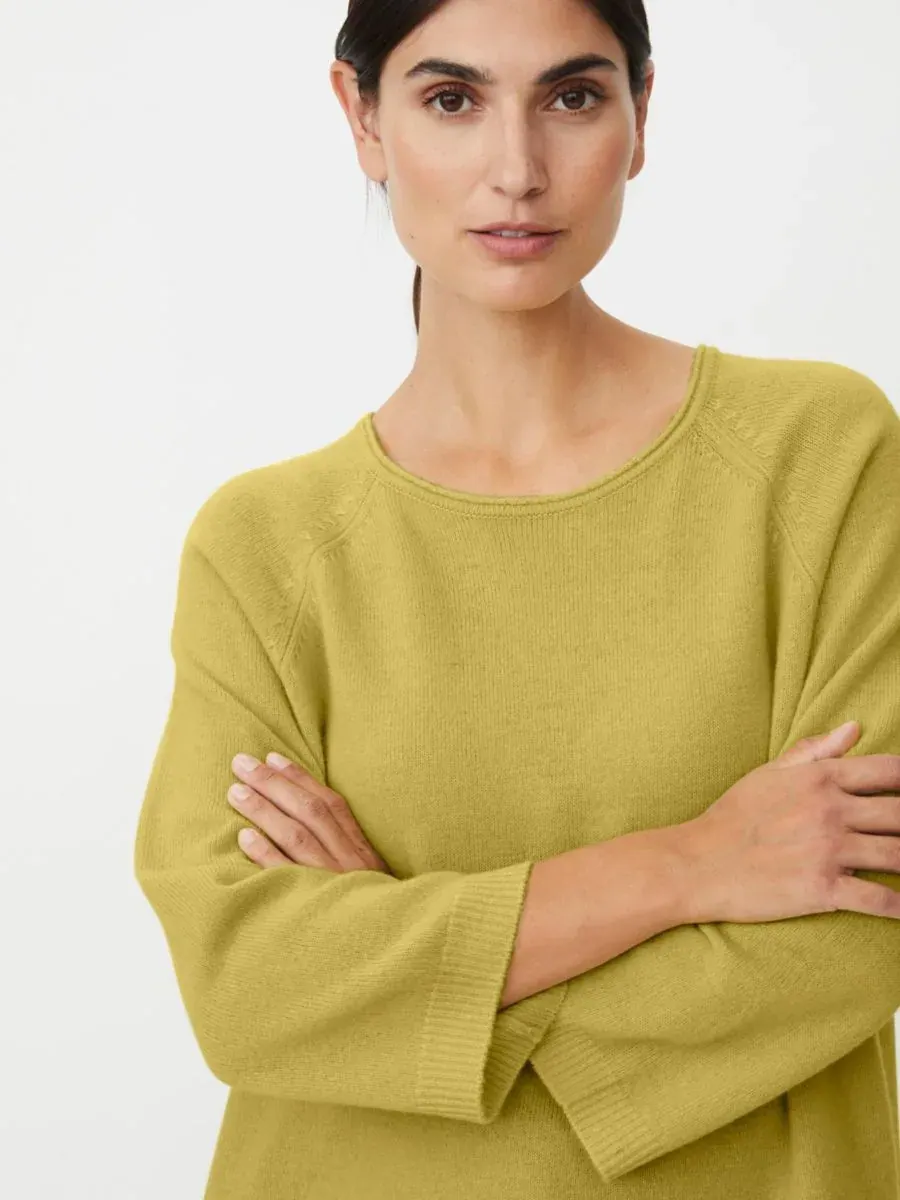 Женская вязаная блузка Fabizia с круглым вырезом Masai Copenhagen, Muted Lime — изображение 4 из 6