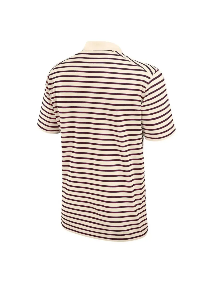 Nike Мужская поло-рубашка Arizona Wildcats Solid Foundation Striped Performance цвета хаки — изображение 2 из 3, бежевый