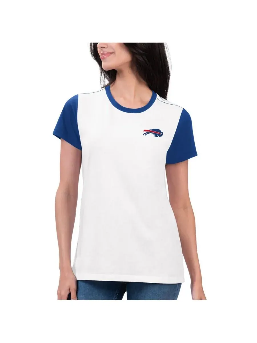 G-III 4Her by Carl Banks Женская футболка с модным рисунком команды Buffalo Bills — изображение 1 из 2, белый