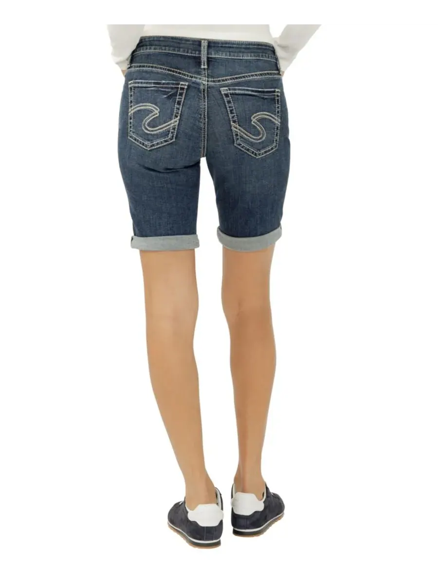 Женские шорты-бермуды Suki Mid-Rise Luxe Stretch Silver Jeans Co., Fort Myers — изображение 4 из 4