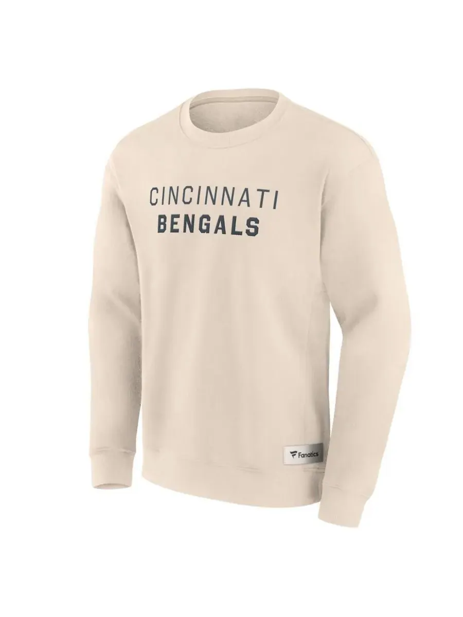 Fanatics Мужская кремовая толстовка с надписью Cincinnati Bengals Elements Future Ground — изображение 2 из 3, бежевый