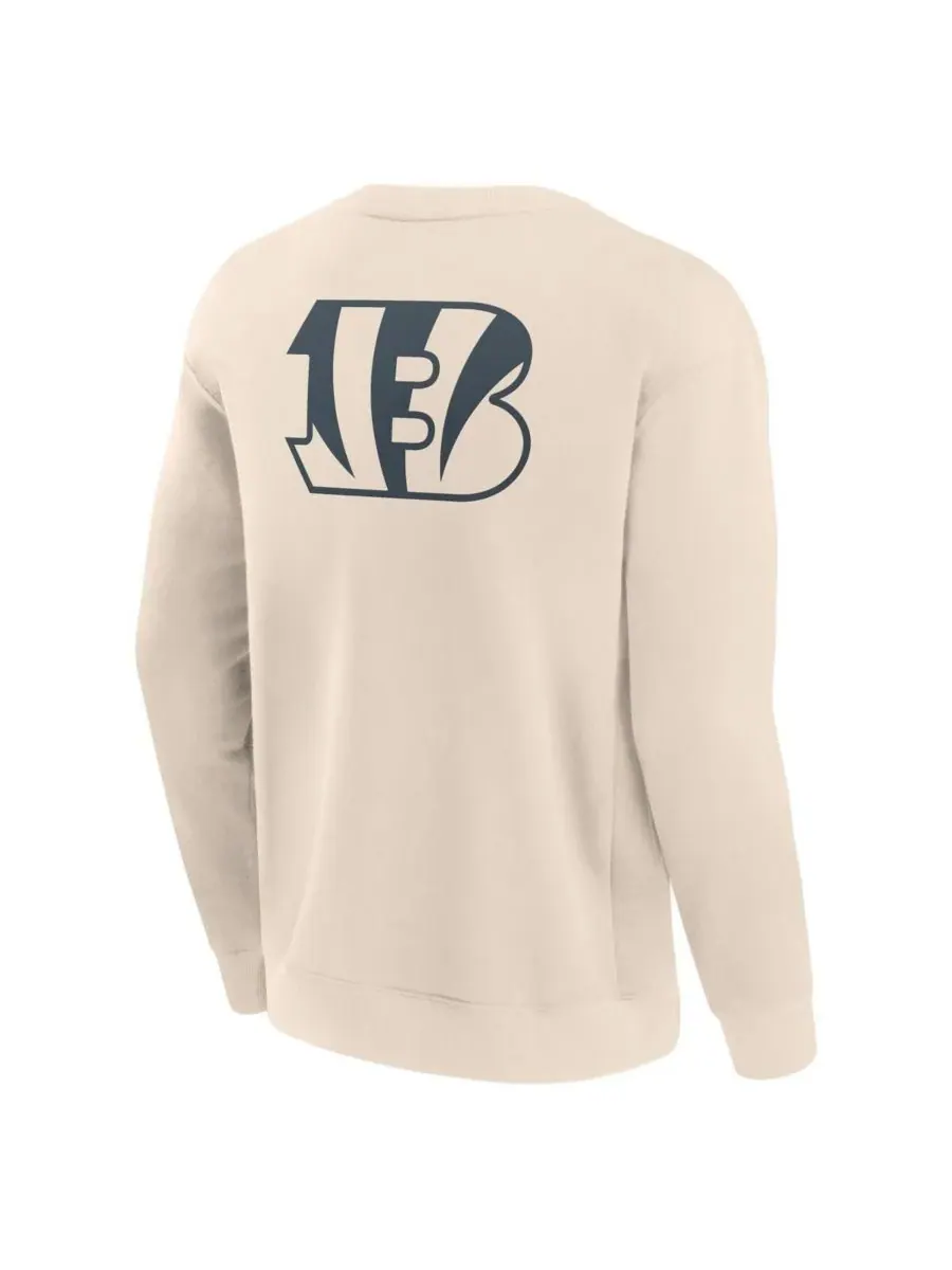 Fanatics Мужская кремовая толстовка с надписью Cincinnati Bengals Elements Future Ground — изображение 3 из 3, бежевый