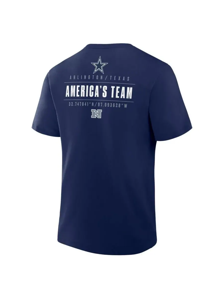 Fanatics Мужская темно-синяя футболка Dallas Cowboys Passing Pocket Legacy — изображение 3 из 3, темно-синий