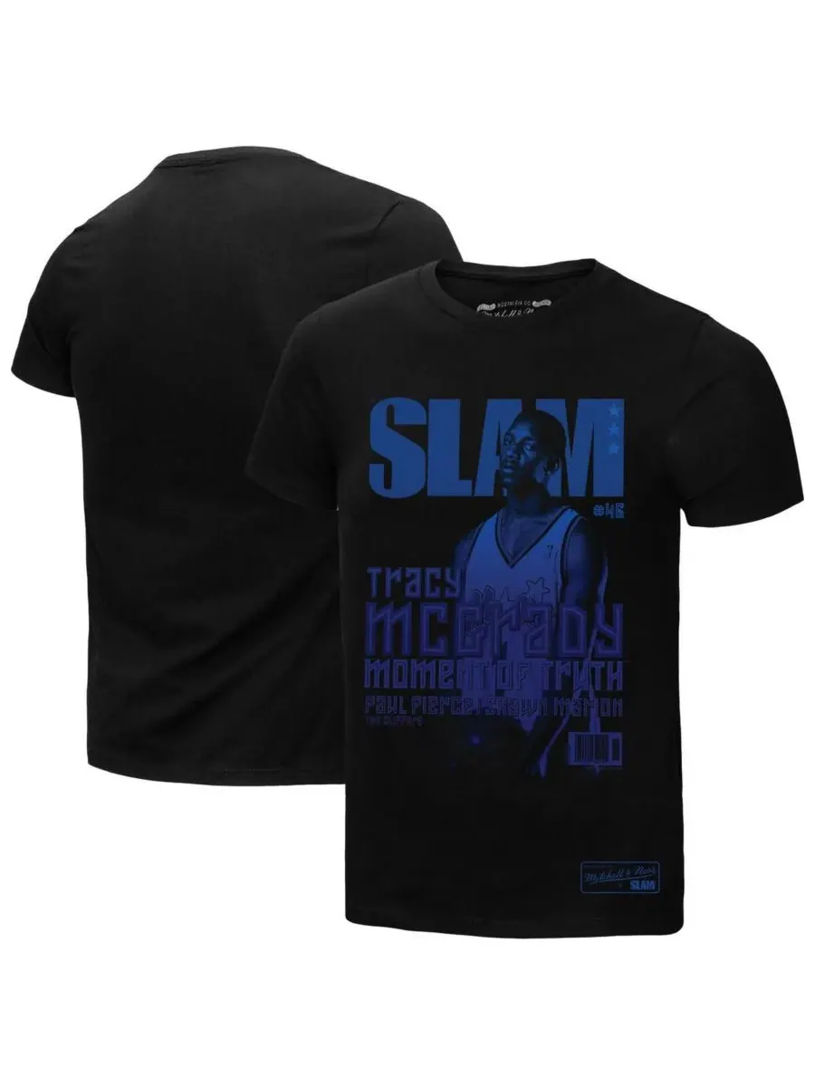 Mitchell & Ness Мужская черная футболка Трейси Макгрейди с градиентным рисунком Orlando Magic SLAM — изображение 1 из 3