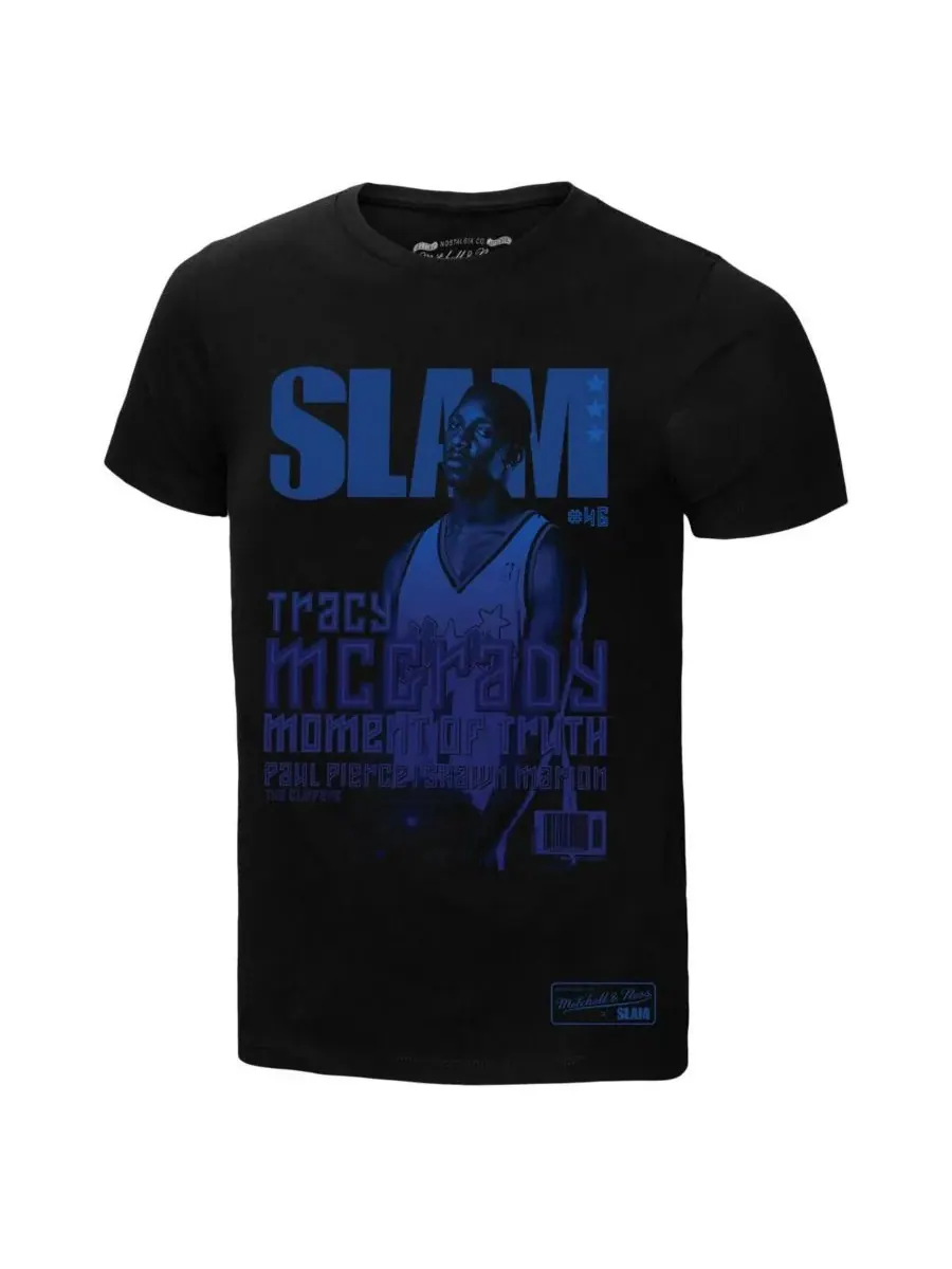 Mitchell & Ness Мужская черная футболка Трейси Макгрейди с градиентным рисунком Orlando Magic SLAM — изображение 2 из 3