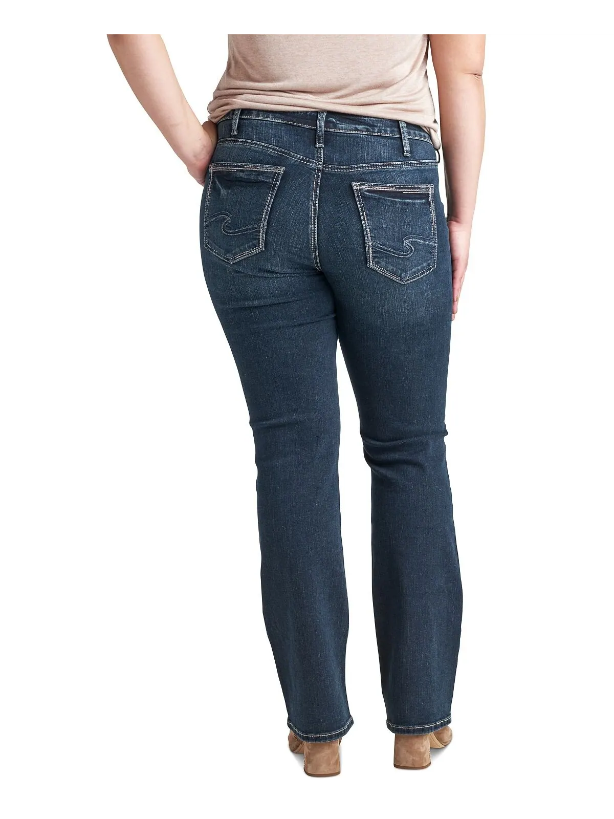Джинсы suki slim bootcut больших размеров — изображение 2 из 3, синий
