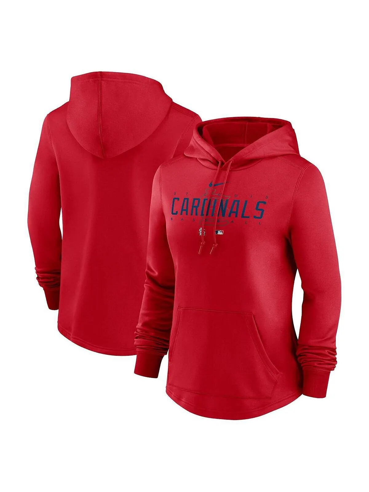Женский красный пуловер с капюшоном St. Louis Cardinals Authentic Collection Pregame Performance — изображение 1 из 3